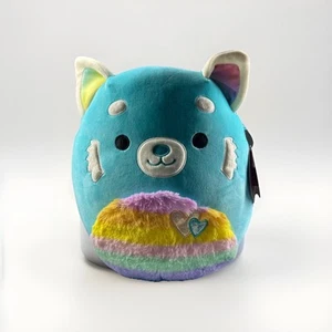 Malvaviscos Panda Rojo 2025 Vanessa 12" Peluche Corazón Arco Iris Peluche ¡NUEVO CON ETIQUETAS! - Imagen 1 de 4