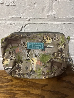 Blue Flamingo South Africa Safari Themed Make Up Case - Image 1 of 4