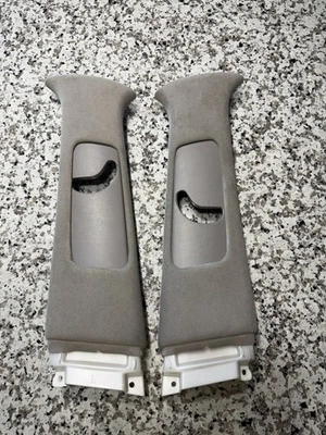 Lexus LS430 2001-2002 gris ultra lujo Alcantara pilares B superiores OEM izquierda derecha Foto 1 de 4
