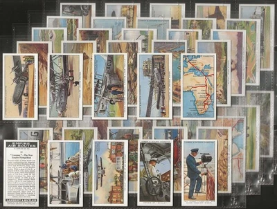 LAMBERT & BUTLER-FULL SET- EMPIRE AIR ROUTES 1936 (50 CARDS) EXCELLENT - Image 1 of 4
