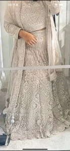 Vestido beige Lengha / Nikkah - Imagen 1 de 3