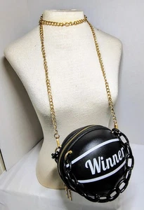 Shoulder Bag PU Leather Chain "WINNER" Basketball Bag NWOT !!! - Picture 1 of 10