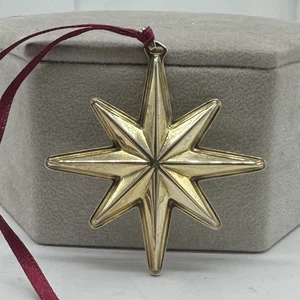 Reed & Barton Sterling Silber Weihnachtsstern "1976" Ornament vergoldet - Bild 1 von 4