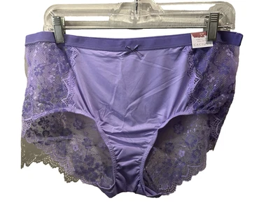 NWT Lane Bryant Violet Purple Sheer Lace Full Brief Panties in Size 1X 18 20 - Image 1 of 4