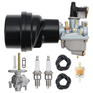 LT50 Carburetor with Air Filter Box Compatible with Suzuki LT 50 LT50 JR50 19... - Picture 1 of 8