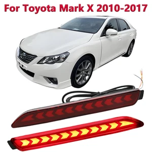 Kit de luces reflectoras de parachoques trasero LED completo de 2 piezas para Toyota Mark X 2010-2017 - Imagen 1 de 7