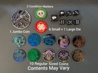 Lot Of 11 Random Pokemon Coins + 7 Dice Set + Condition Markers NO DUPLICATES