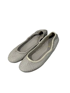 Allan K minimalistische grau grey Leder Ballerinas Damen Größe 37 - Bild 1 von 7
