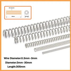 Compression Spring Various Size 2mm-30mm Diameter & 305mm Length Pressure Small - Bild 1 von 12