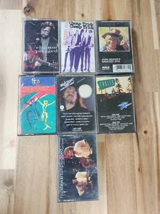 Classic Rock Cassette Tape Lot: Eagles, John Denver, Bob Seger, REO, Clapton - Picture 1 of 5