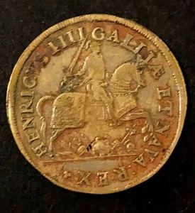 Jeton Henri IV° Le Grand 1596. Nuremberg. Laiton. Réf: F 11851 laiton - Picture 1 of 2