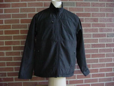 MENS BLACK Colorado timberline BIKER STYLE WIND jacket- XL fleece inner shell - Image 1 of 4