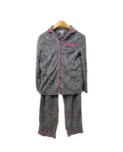 Woman’s Small Pajama Set Celestial Dreams Grey Cheetah Print 2 Piece - Picture 1 of 6