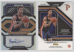 2021 Prizm Draft Picks College Penmanship Silver Kessler Edwards Rookie Auto RC