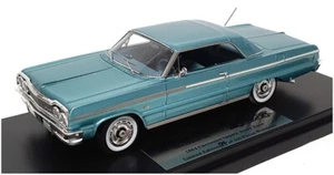 Goldvarg 1/43 Scale GC-073B - 1964 Chevrolet Impala - Azurre Aqua - Picture 1 of 5