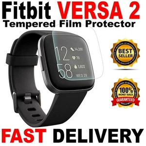 Fitbit VERSA 2 Tempered Foil Film Screen Protector Smart Watch 9H Protection - Zdjęcie 1 z 6