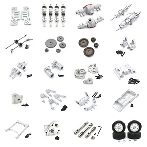 For 1/12 Scale Rc car MN128 mn86 G500 Aluminum metal refit Upgrade Parts Silver - Picture 1 of 69