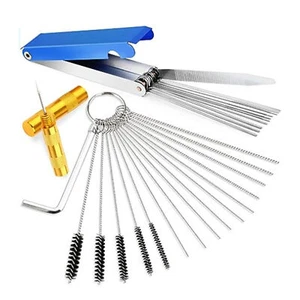 Carburetor Cleaning Kit 19PCS Needle And Brush Cleaning Tool Set Kit - Picture 1 of 12