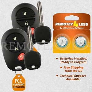 2 for 2011 2012 2013 2014 2015 Toyota Tacoma Keyless Entry Remote Fob Car Key - Picture 1 of 5