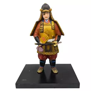 Vintage Japanese Hakata Doll Samurai Date Masamune One Eyed Dragon Statue Figure - Picture 1 of 7