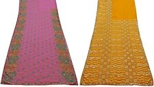 Wholesale Indian Sari Craft DÃ©cor Fabric Georgette Pack Of 2 Saree COM-MSI-261