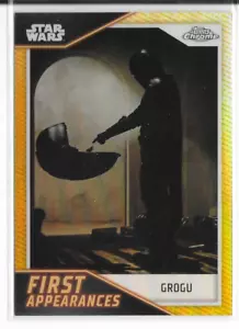 2023 Topps Chrome Star Wars First Appearances Gold Refractor Grogu 20/50 FA-9 - Picture 1 of 1