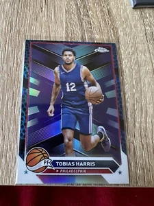 Tobias Harris 2023-24 Topps Chrome Basketball Nr. 70 blaue Refraktoren - Bild 1 von 2