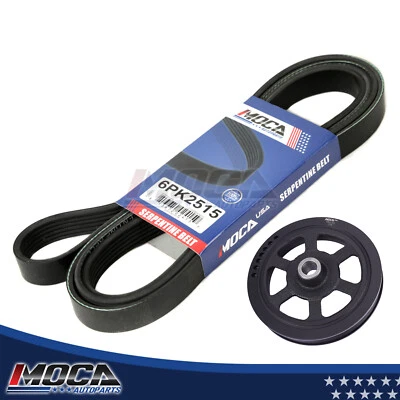 Cinturón serpentino equilibrador armónico para Town Country Dodge Caravan Plymouth Voyage Foto 1 de 4