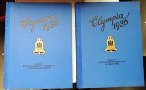 Olympia Sammelalbum 1936 Band 1 komplett mit allen Bildern , Band 2 ohne Bilder - Bild 1 von 11