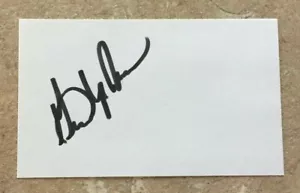 Gene Upshaw Autographed 3x5 Index Card Oakland Raiders Auto NFL Hall Of Fame 1 - Picture 1 of 2