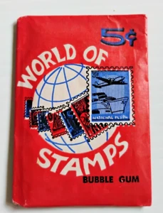 1965 DUNRUSS WORLD OF STAMPS WAX PACK NEW - Picture 1 of 11