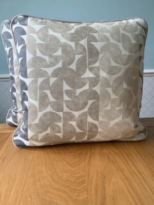 Bundle 2 NEW handmade Scion Abstract natural cushion covers - 18"x18"/45cmx45cm - Image 1 of 4