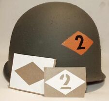 US Helmet Stencil 2d Rangers WW2 Template USA Normandy WWII WK.2 M1 Battalion 