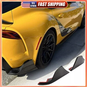 Aletas laterales divisor trasero de carbono real para Toyota Supra A90 A91 MK5 2019UP - Imagen 1 de 16