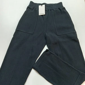 Illicit Bloc Running Club Straight Leg Hose Washed Black 280GSM Ribbed Seconds - Bild 1 von 14