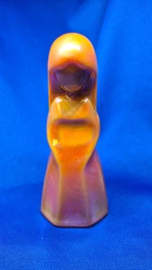 Mosser Jenny Puppe Glocke "ORANGE" Karneval Glas irisiert - 1985 traumhafte Farbe! - Bild 1 von 7