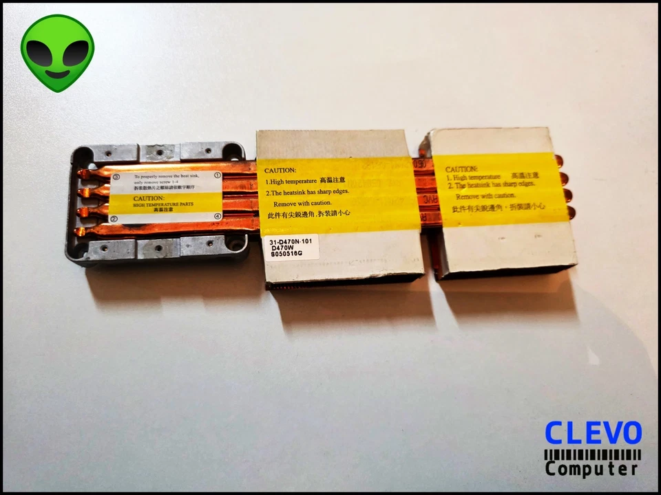 31-D470N-101  DISSIPATORE CLEVO D47V HEATSINK — 第 1/1 张图片