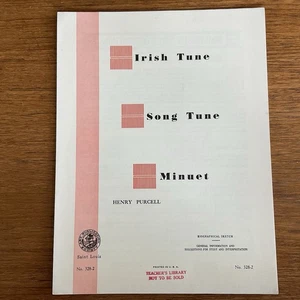Irish Tune~Song~Purcell~Progressive 300 Series~#328-2~Art Publication Society - Picture 1 of 3