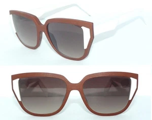 LEINZ SONNENBRILLE BRAUN WEISS LZS010 3D LUXUS DAMEN BRILLE BERLIN + FENDI ETUI - Bild 1 von 6