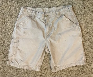 Damen Carhartt Shorts Carpenter Braun Denim Größe 36 (2) - Bild 1 von 3