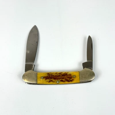 Cuchillo de Bolsillo Boker Solingen Alemania 2 Hojas Ciervo Delrin Tree Marca Foto 1 de 4