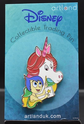 Prendedor Disney Artland Inside Out Alegría y Unicornio LE 300 (C1) Foto 1 de 2