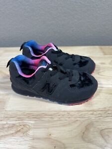 New Balance 574 Toddlers Shoes Black-Pink-Blue Size 9 Boy Girls