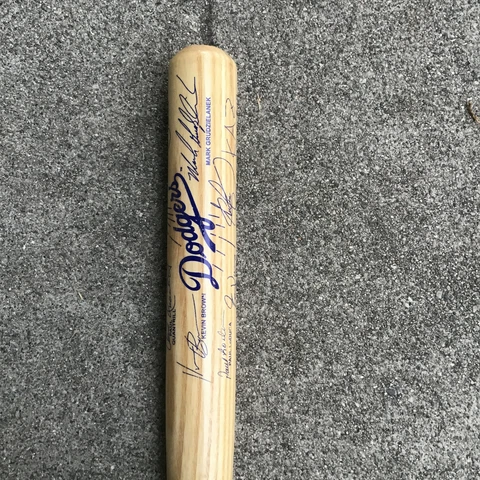 Dodgers Mini Baseball Bat 18" Wood MLBP 2002 Coopersburg Nomo Green LoDuca Karro Cover
