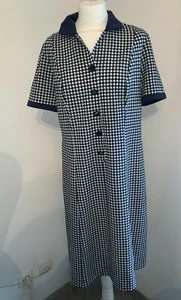 Belle robe vintage en jersey pied de poule taille 40/42 - Picture 1 of 5