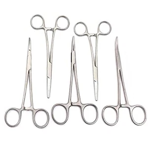 AA Pro: Set 5 Kelly Pinzette gebogen Veterinär Chirurgisch Verriegelung Pinzette Zange - Bild 1 von 4
