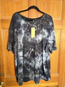 Shein Curve Taglia XXL Coolane Tye Dye Super Morbido - Foto 1 di 9