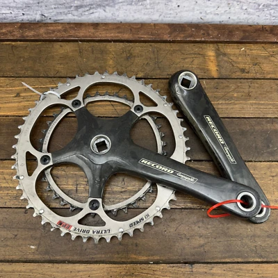 Campagnolo Record Carbon Crank Set 10s 170 mm Square Taper Ultra EPS 10 - Image 1 of 4