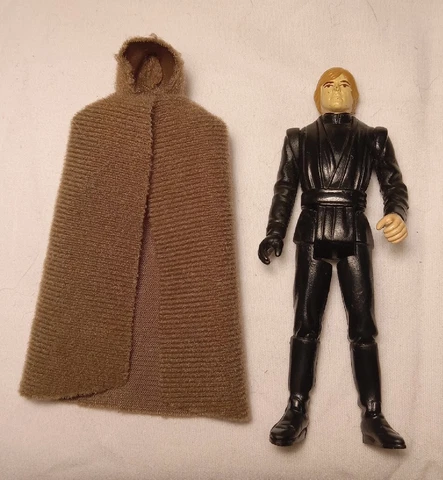 STAR WARS Vintage Kenner 1983 Luke Skywalker Jedi Knight Action Figure & Robe Cover