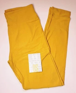 LuLaRoe OS Leggings MUSTARD YELLOW Solid Color One Size (Size 2-10) NWT - Picture 1 of 7